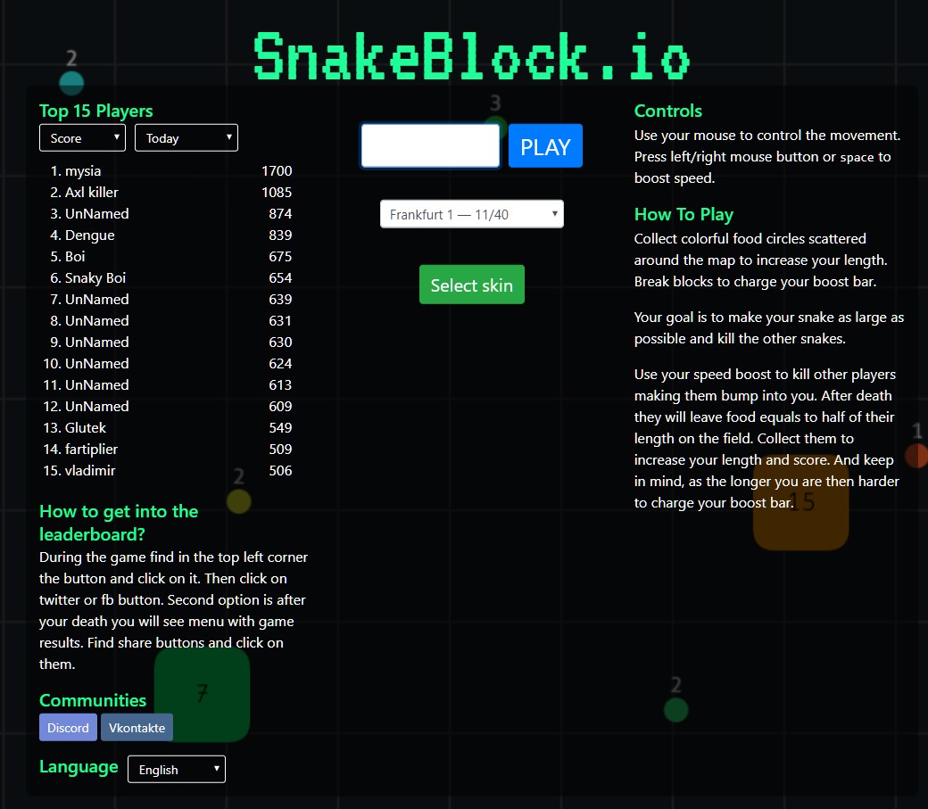 SnakeBlock.io